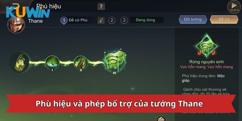 Giới thiệu phù hiệu và phép bổ trợ của tướng Thane